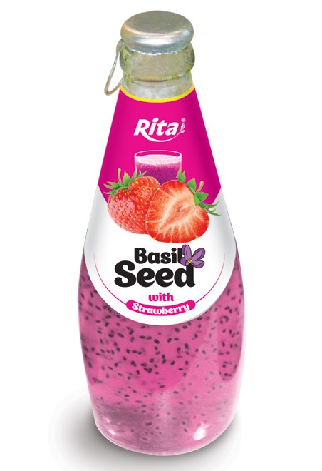 290ml Basil Seed with Strawberry